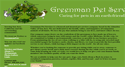 Desktop Screenshot of greenmanpetservices.com